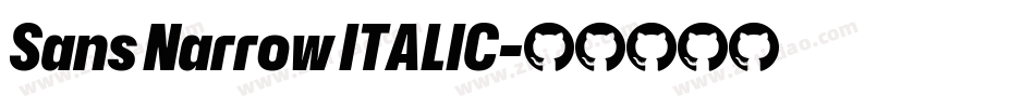 Sans Narrow ITALIC字体转换